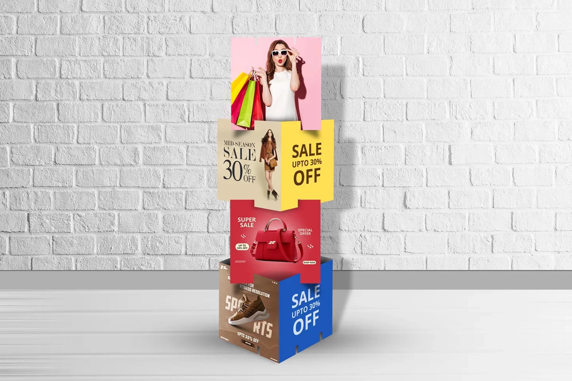 Stackable Display Cubes